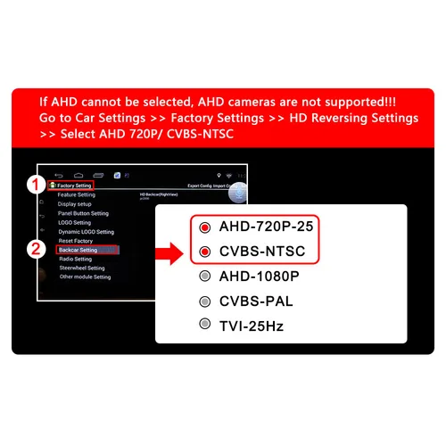Imagen 2 del producto SMARTOUR CCD NTSC Alta Definición AHD Visión Nocturna 170 °   Cámara de Visión Trasera para Vehículo con Lente Ojo de Pez, 3 Controles