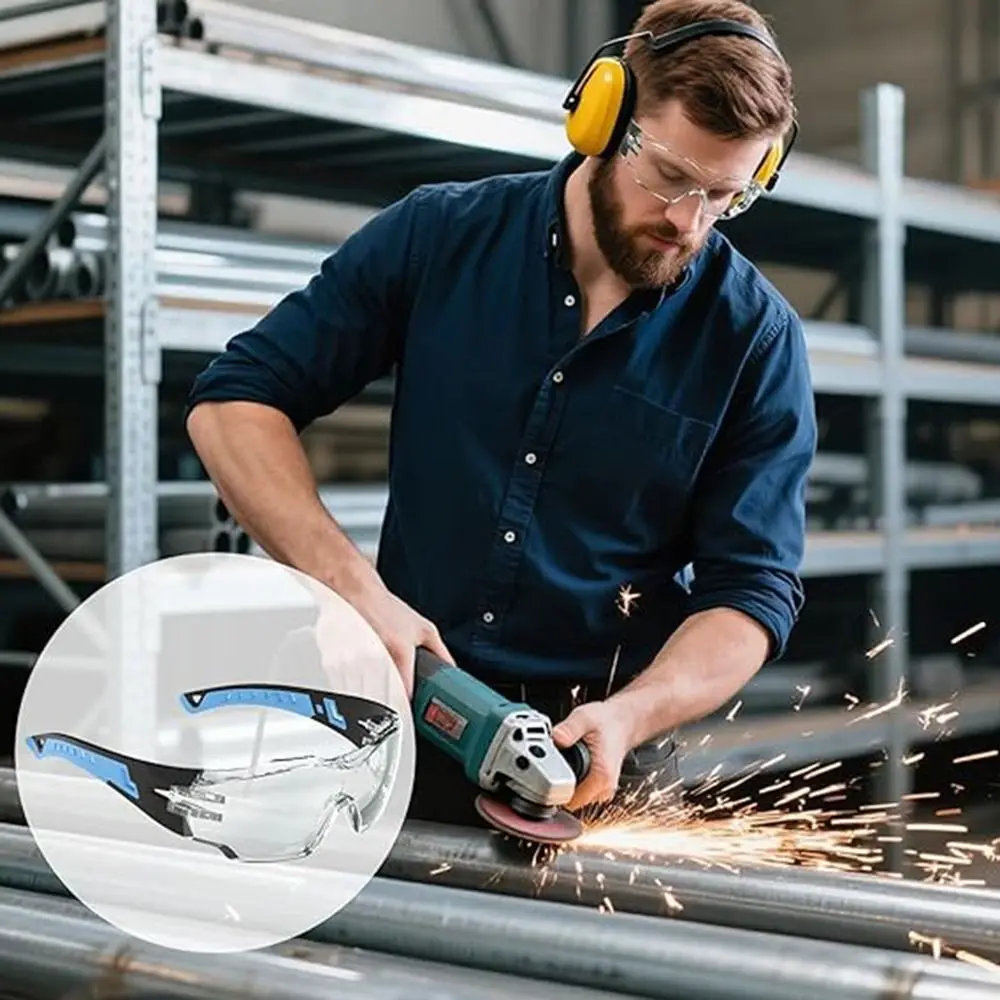 

Защитные очки с защитой от запотевания, устойчивые к царапинам, с защитой от ультрафиолета, ветрозащитные, легкие, унисекс.