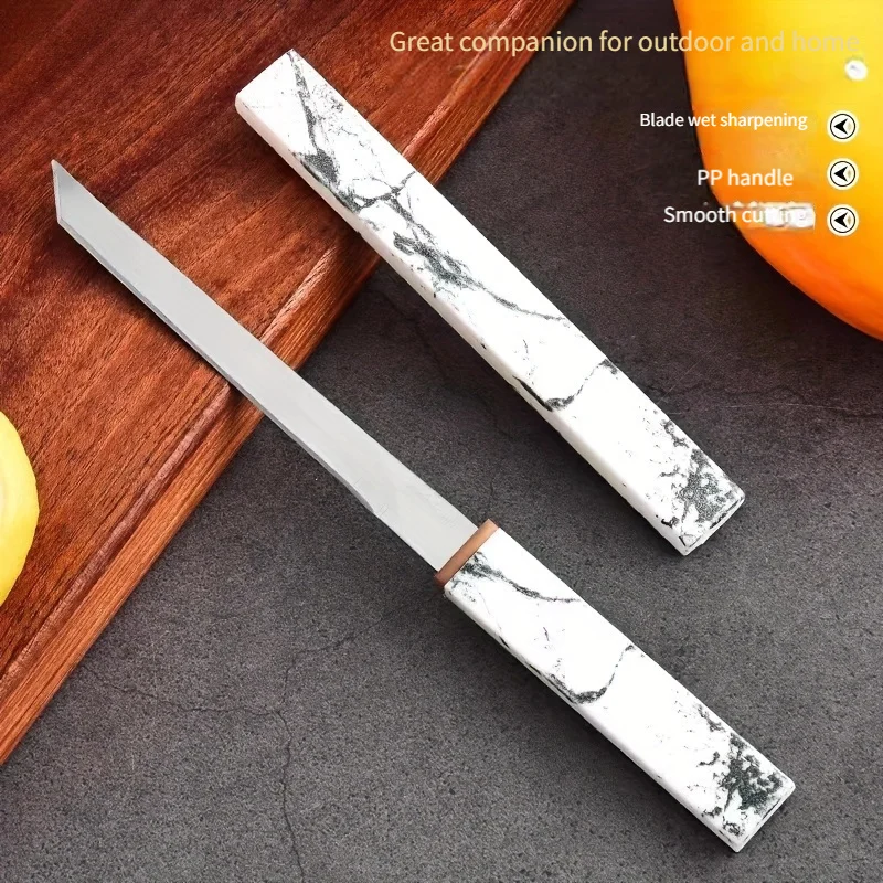 Stainless steel fruit knife sharp high hardness multi-functional knife field portable survival combat boat knife