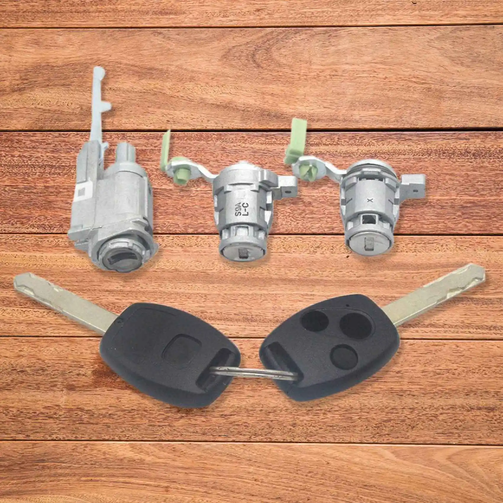 

3X Car Ignition Switch Lock Ignition Switch Barrel Set Lock With Key For Honda Civic CRV 2002-2006 72185-S9A-013