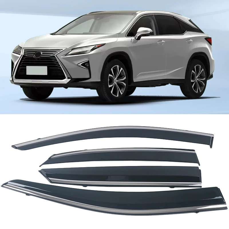 

For Lexus RХ 4 2016 2017-2021 Wind Visor Deflectors Car Ventvisor Door Side Window Air Guard Deflectors Against Snow Sun Rain