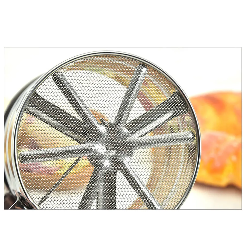 

Mesh Flour Sifter H held Stainless Steel Baking Sieve Filter Strainer Premium Material Durability Practical Use Sprinkling Flour