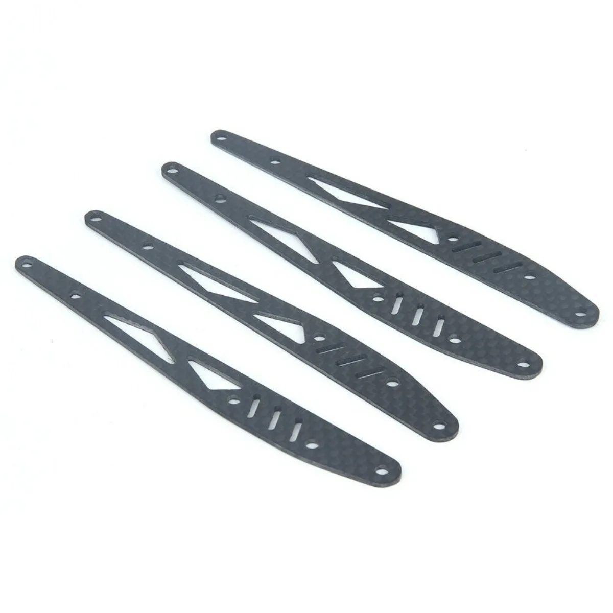 LCX Racing 1/10 RC voiture sur chenilles en Fiber de carbone lien inférieur arrière plaque de renfort pour Axial RBX10 RYFT mises à niveau pièces accessoires