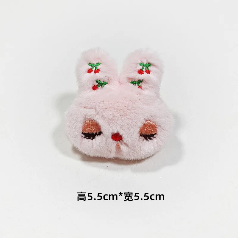 10Pcs 5.5*5.5cm  sweet rabbit  dolls   Applique for DIY Clothes Hat Headwear Patch Sewing Crafts Gloves Socks Decoration