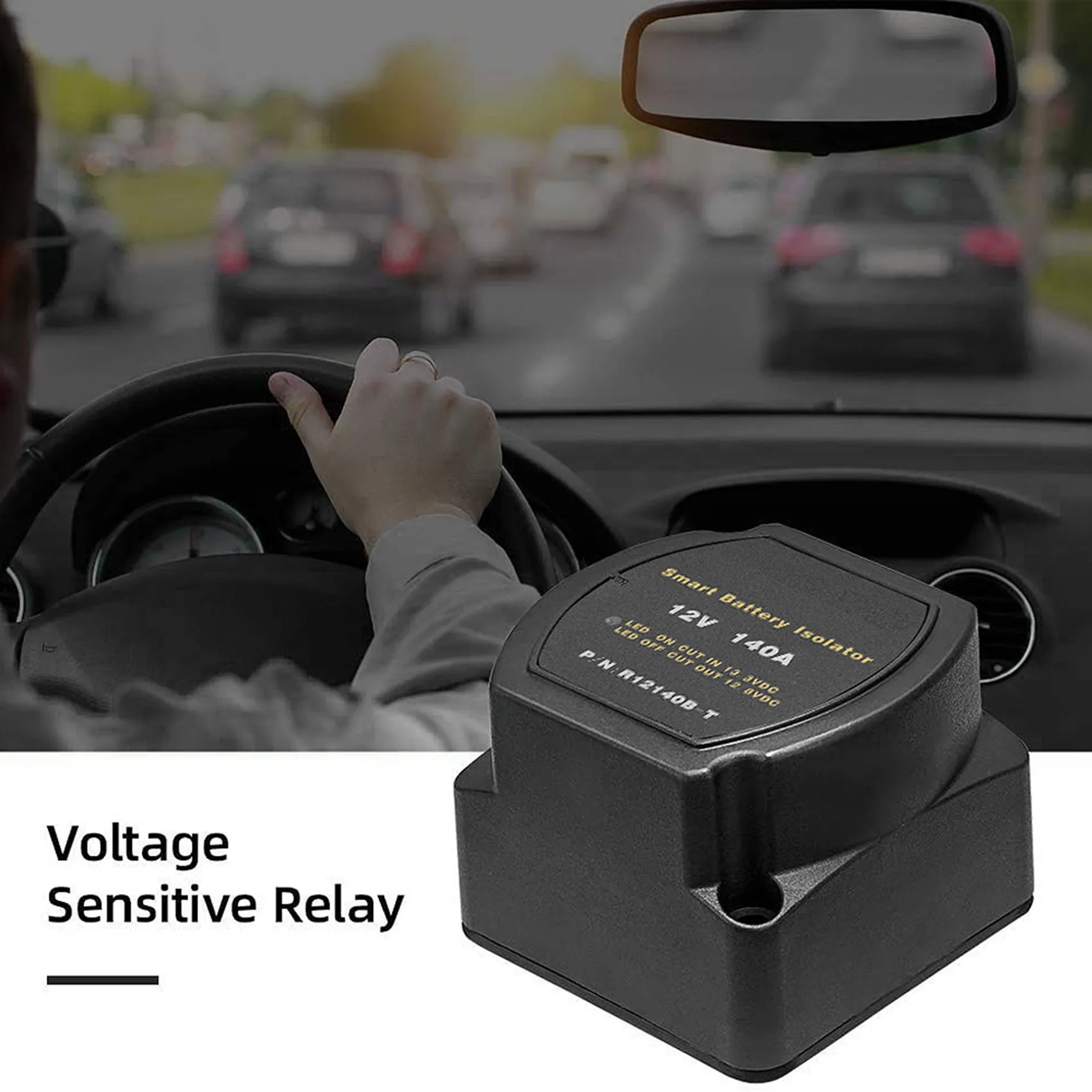 2X 12V 140A Voltage Sensitive Relay Battery Isolator Automatic Charging Relay Car Accessories Car Battery Relay