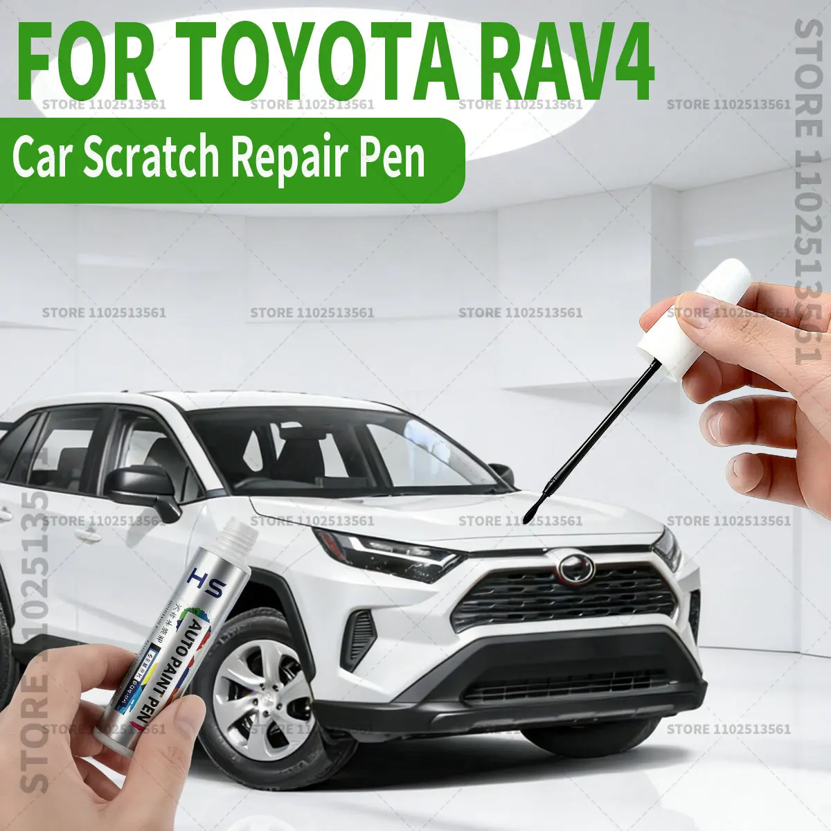 

Карандаш для ремонта краски автомобиля Toyota RAV4, средство для удаления царапин, аксессуары для авто DIY, белый 089, 070, красный, синий 8X8, серый 2QU, черный 209