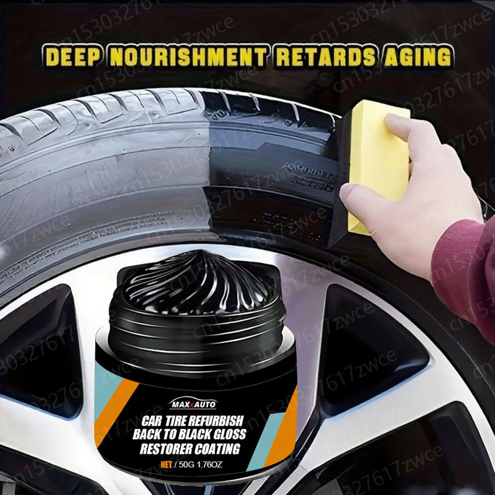 Universal Car Tire Plastic Repair Kits Polishing Wax Automotive Interior Reconditioning Cream for Tire Gloss Enhancer Anti-Aging