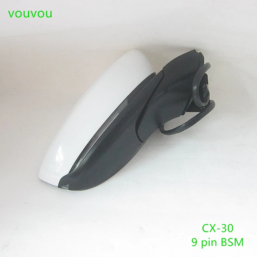 Car accessories DHC2-69-18Z body door mirror assembly with blind spot function for Mazda CX-30 2019-2022 high level BSM 9 pin