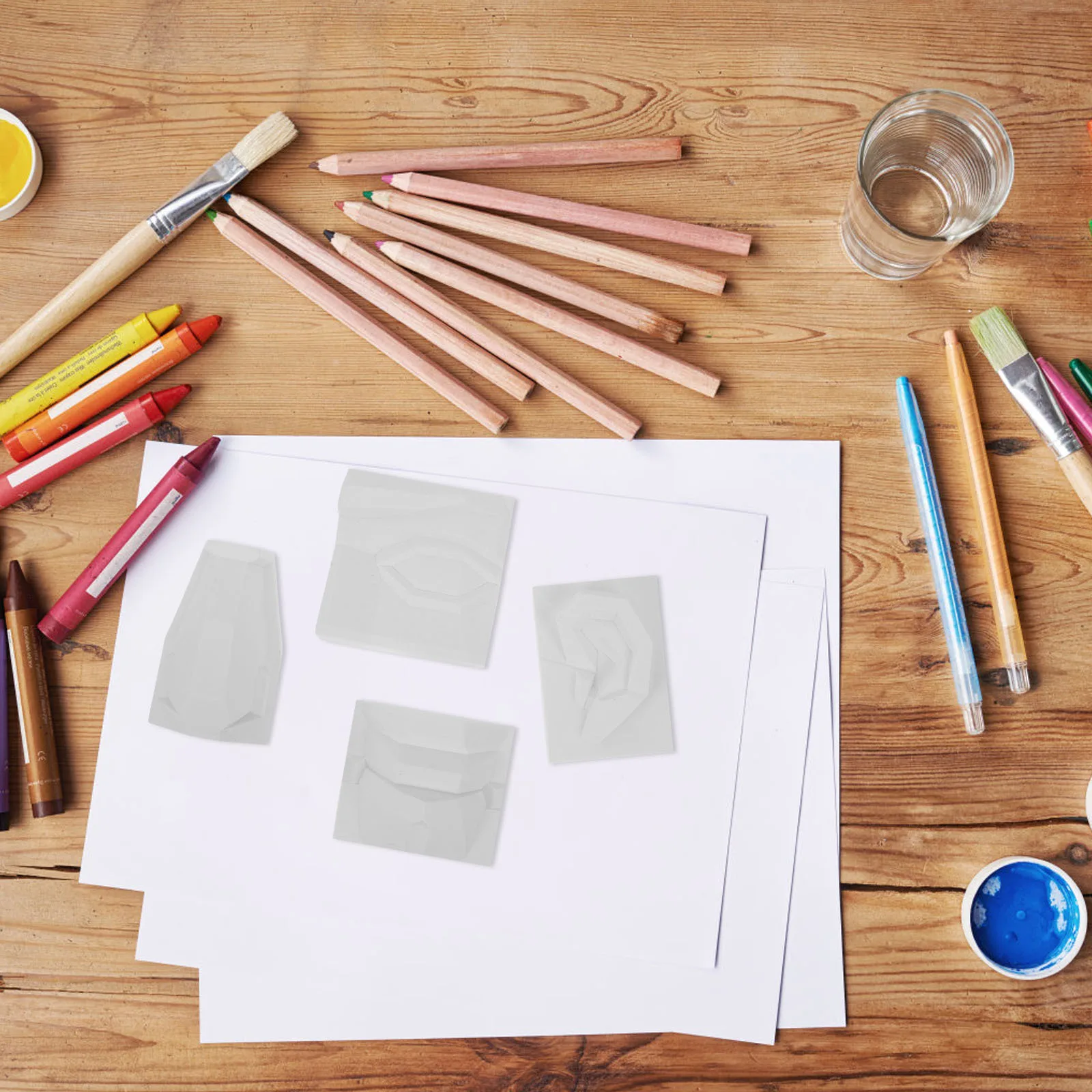 

1Set Gypsum Facial Features Sculpture Set Realistic Sketch Drawing Practice Tool for Art Training Education Drawing Model