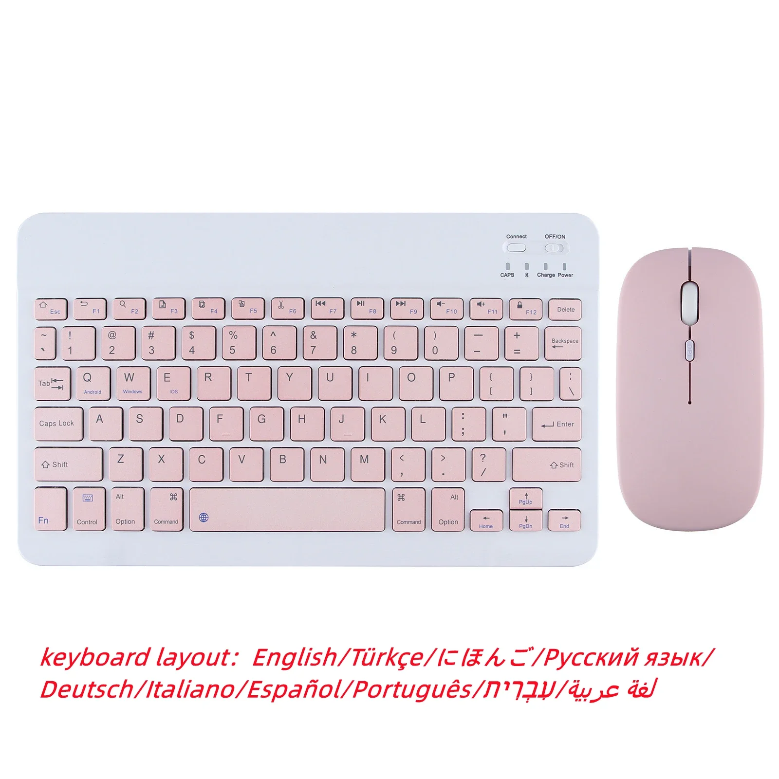 10 inch For iPad Pro 11 Bluetooth Wireless Keyboard and Mouse Russian Korean Hebrew Spanish For Android IOS Windows Phone Tablet