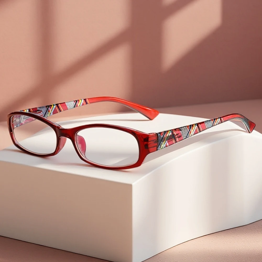 Leichte kleine Lesebrille für Damen, modisch, Presbyopie-Brille für Damen, trendige Anti-Blaulicht-Brille