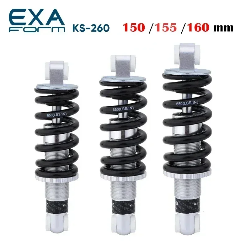 EXA Soft tail mountain bike shock absorber spring 650lbs suspension rear bladder 160/155/150 mm soft tail shock absorber