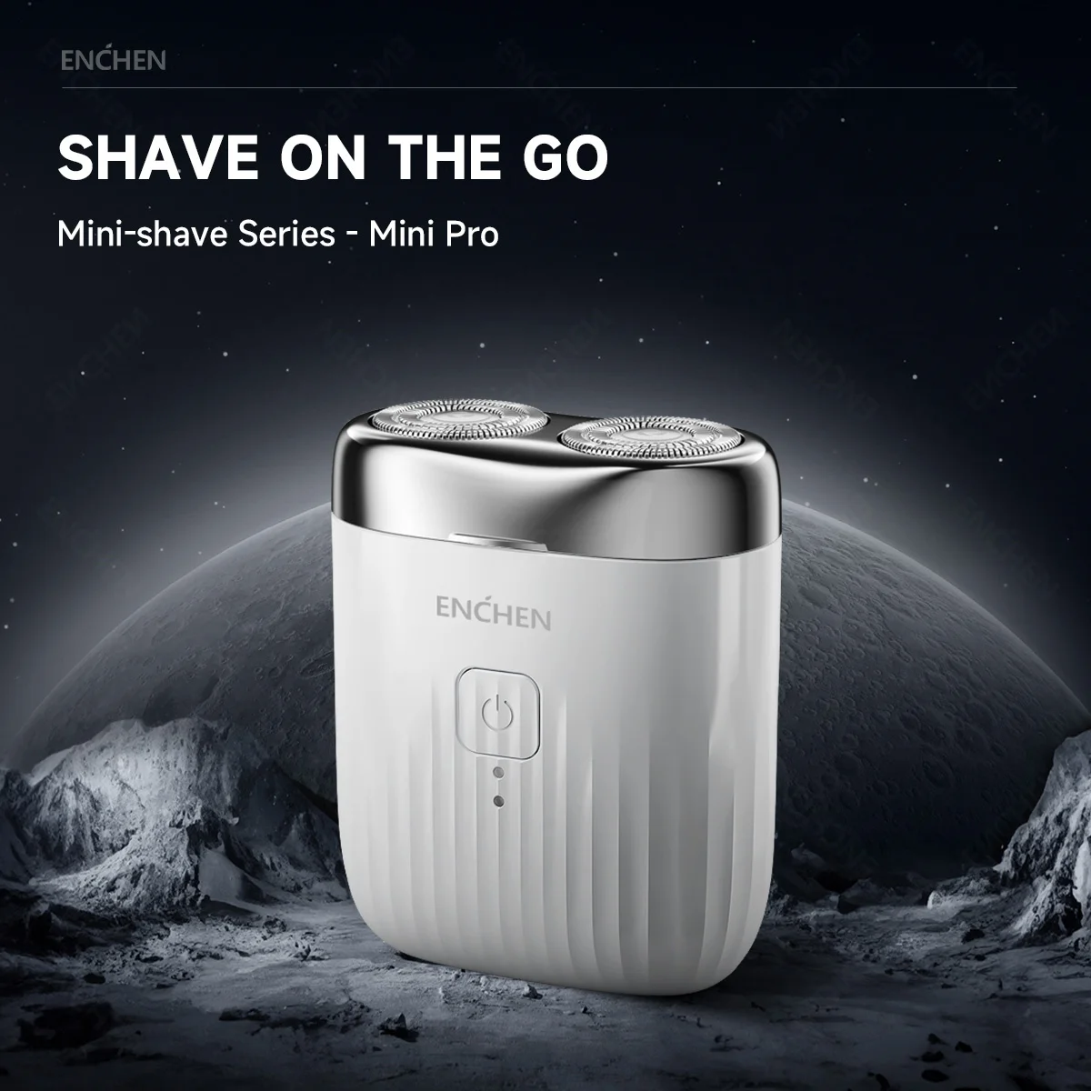 ENCHEN 미니 프로 전기 면도기 2방향 플렉스 헤드 100% 방수 타입-C 1시간 충전 자석 커터 헤드 포함