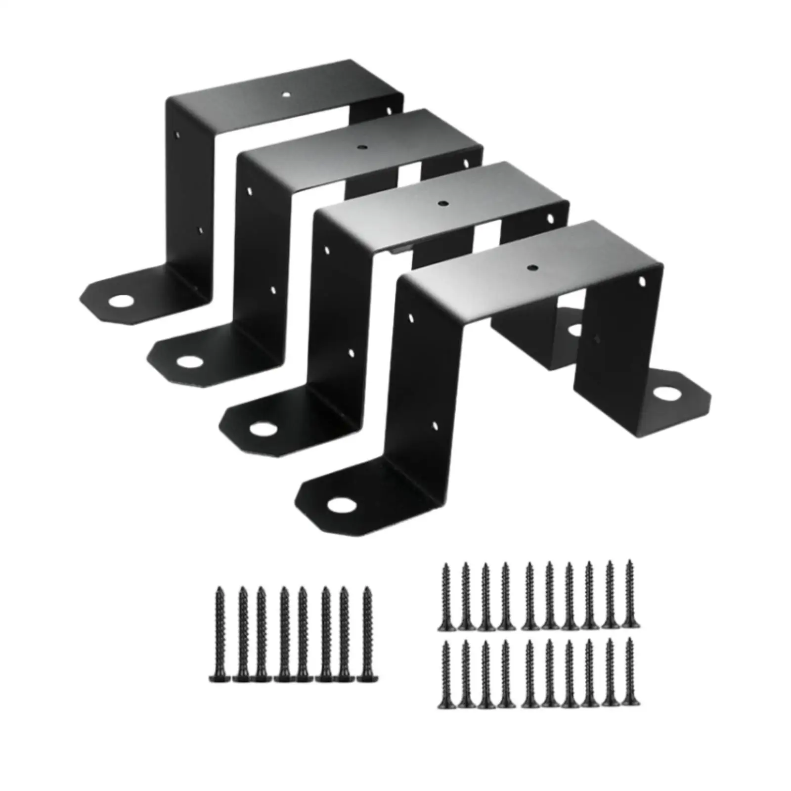 

4 Pieces Fence Post Bracket Heavy Duty Repair Kit Garden Fencing Accessories