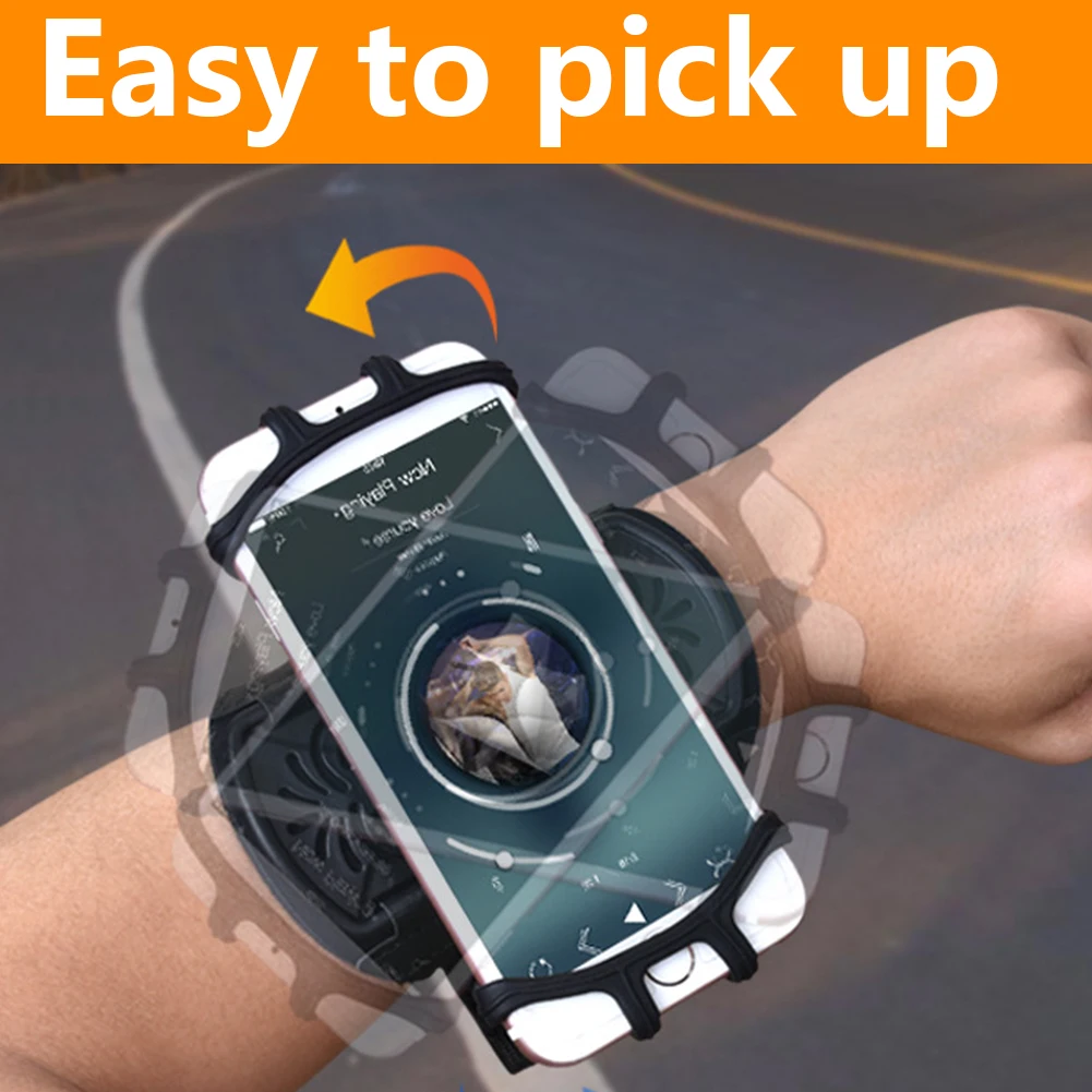 تشغيل شارة الرياضة الذراع الفرقة قابل للتعديل حامل الهاتف الخليوي 360 درجة الدورية تشغيل الهاتف شارة لمعظم الهواتف