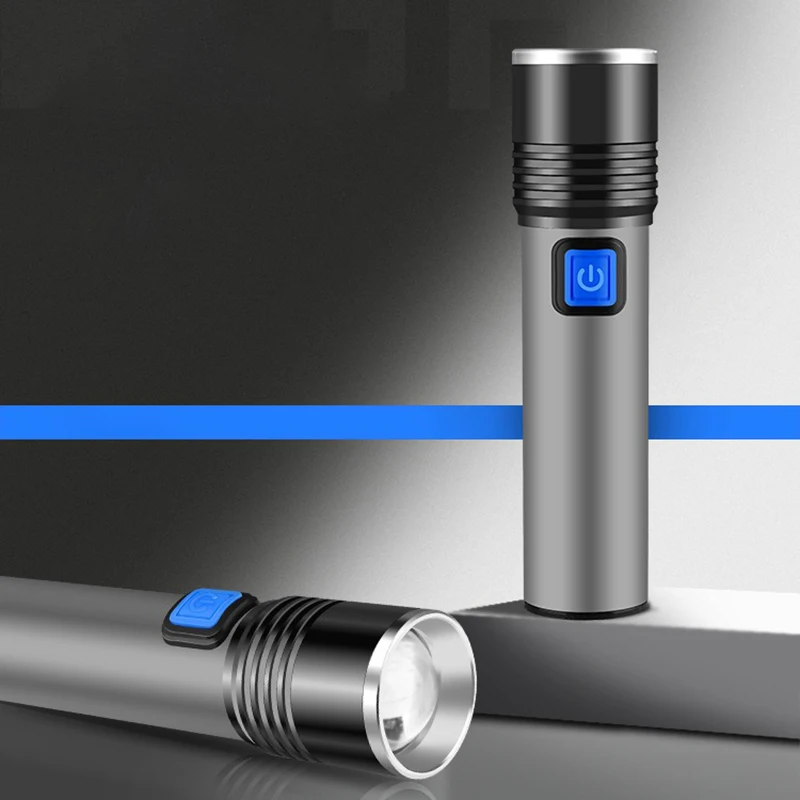 USB Rechargeable UV Flashlight for Pet Urine Detection, Resin Cured, Black Light Zoom, 395nm