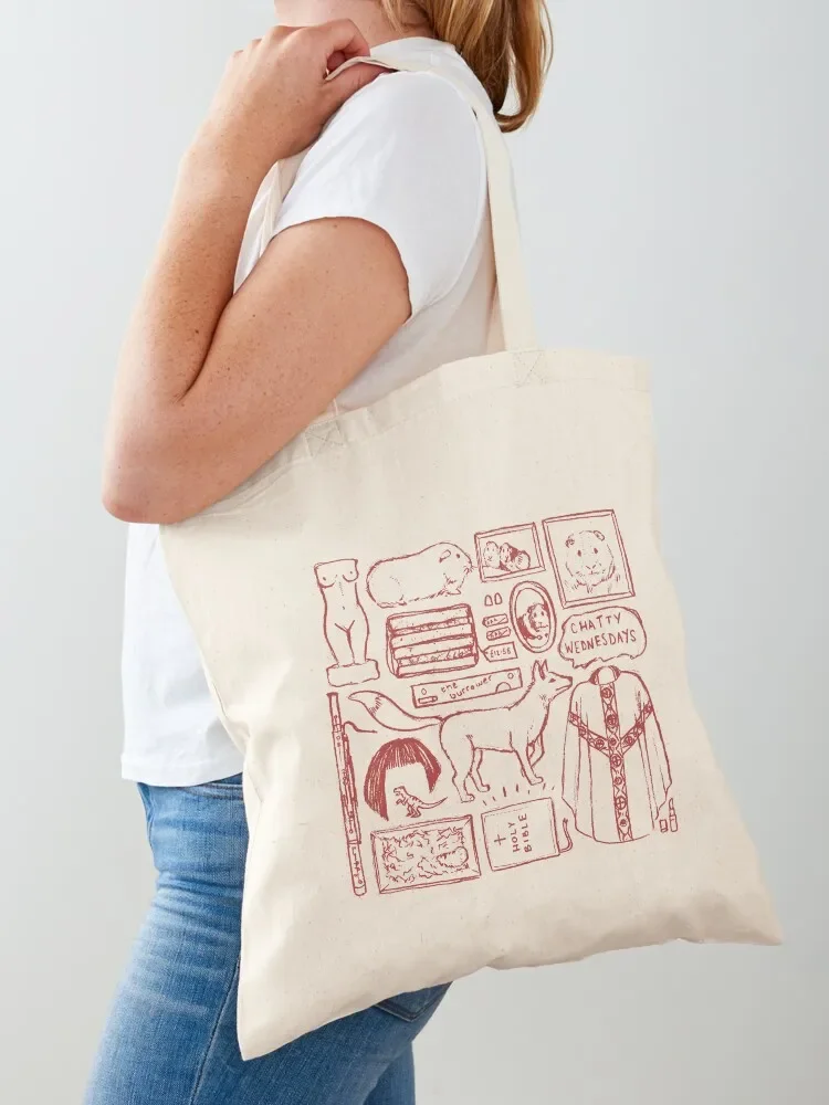 FLEABAG illustration Tote Bag Big bag bags aesthetic custom custom canvas