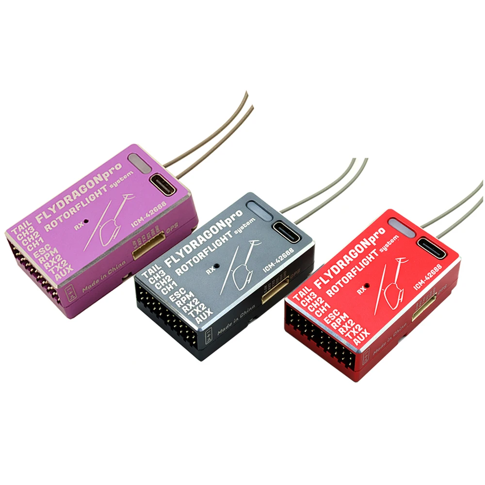 

Steam FLYDRAGON Pro F722 V2.2 Gyroscope Rotorflight Upgraded Version Built-in Receiver Rescue Mode for RC Helicopter