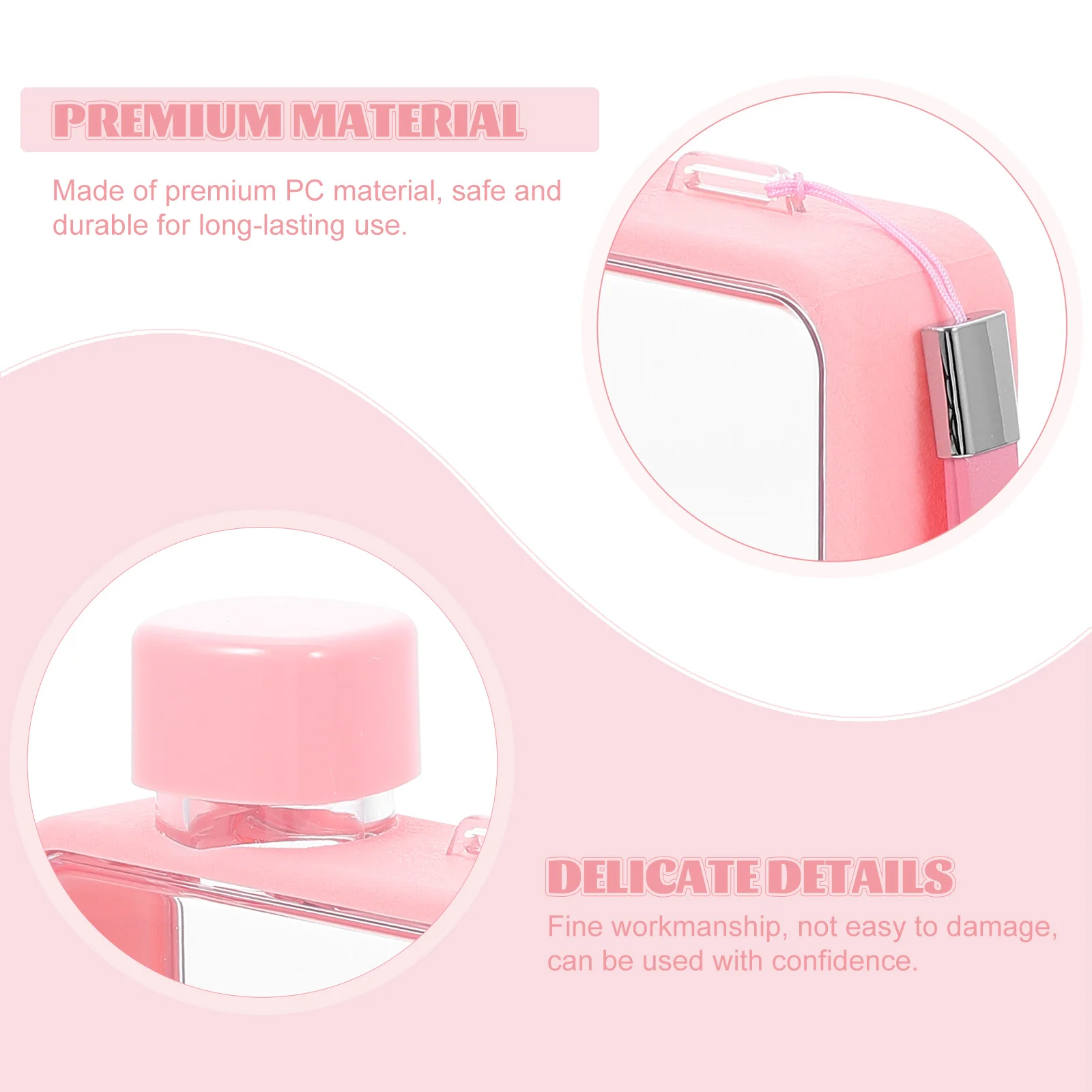

Flat Compact Professional Water Bottle Portable Sports Bottle Leakproof Fitness Accessory Ideal for Outdoor Running Jogging