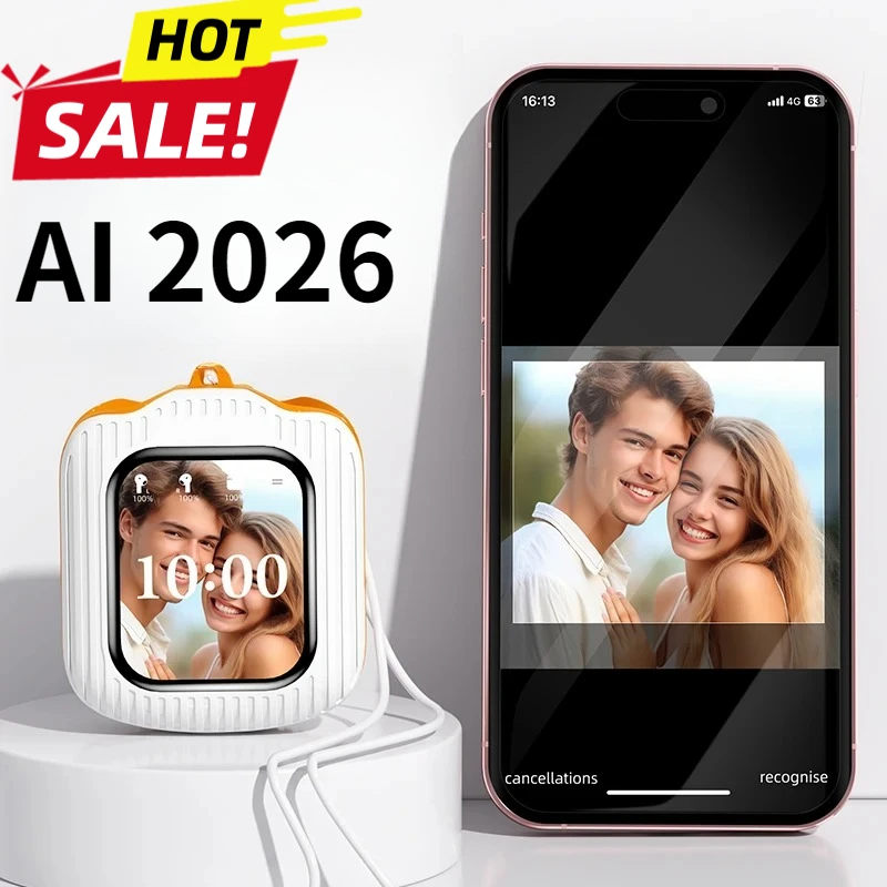 Nieuwe 2026 professionele LCD-touchscreen oordopjes Ingebouwde MP3-speler AI Vertaler Draadloze camerabediening voor smartphone