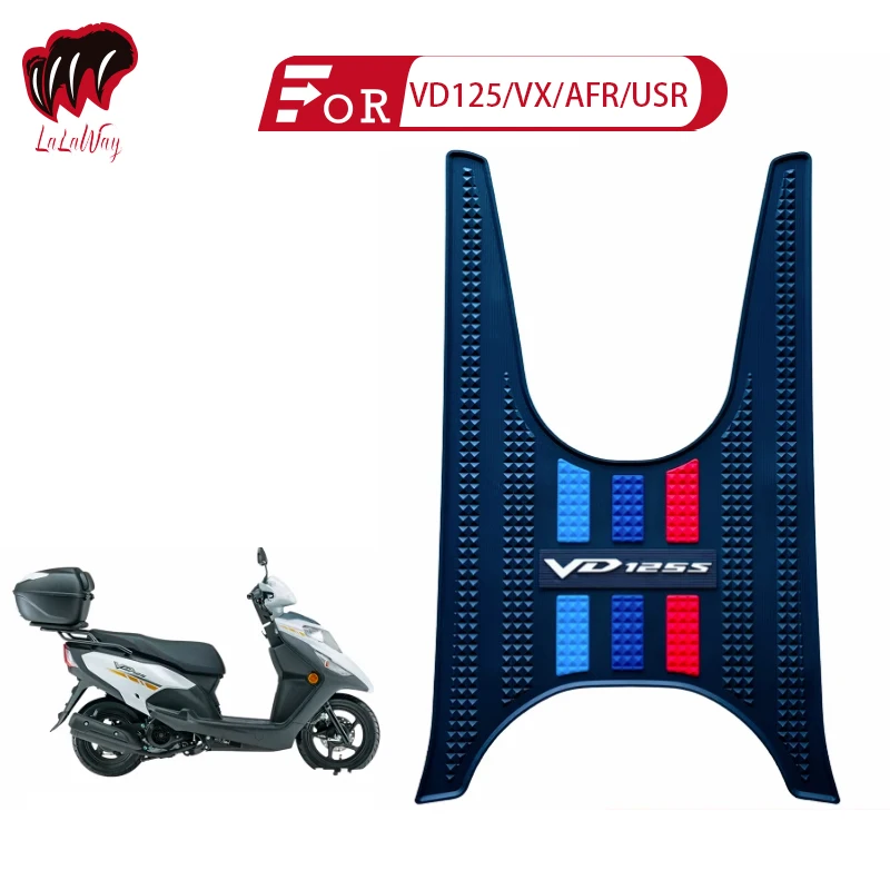 

For HAOJUE HONDA VD125 VX125 AFR125 USR Scooter Motorcycle Mats pedal , Rubber Foot Skid Pad Floor Mat Carpet