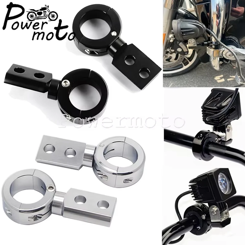 

22mm 25mm 32mm Universal Motorcycle Spotlight Fog Light Mounting Bracket Adjustable Lamp Holder Headlight Accessories For Harley