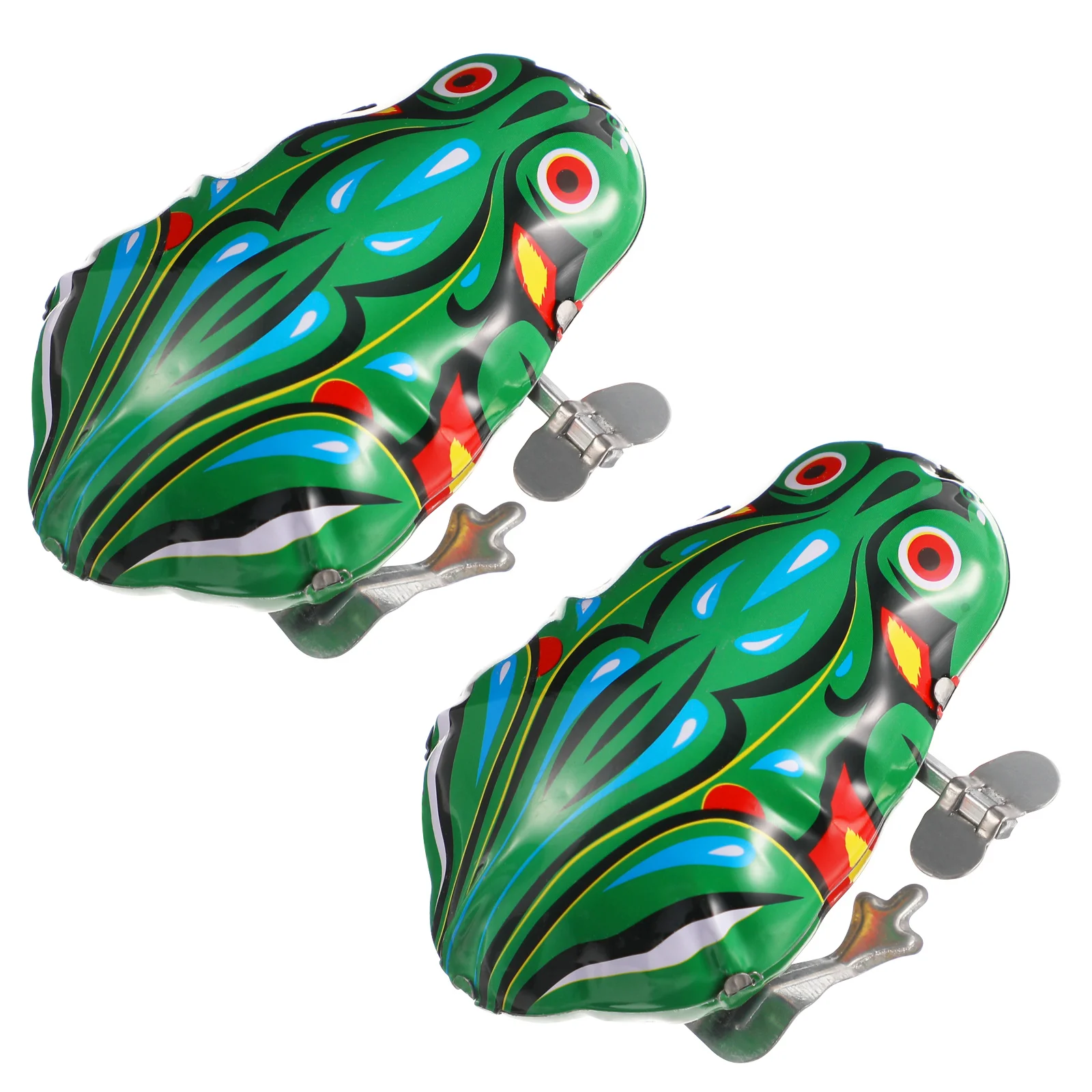 2pcs Cochain Toy Retro Iron Sheet Educational Toy for Infant Baby Newborn Creative Toy Mini