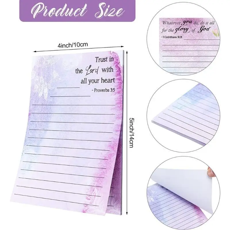 

6/8 Pieces Self-Adhesive Sticky Notes Memo Post Stickies Coloured Notepads