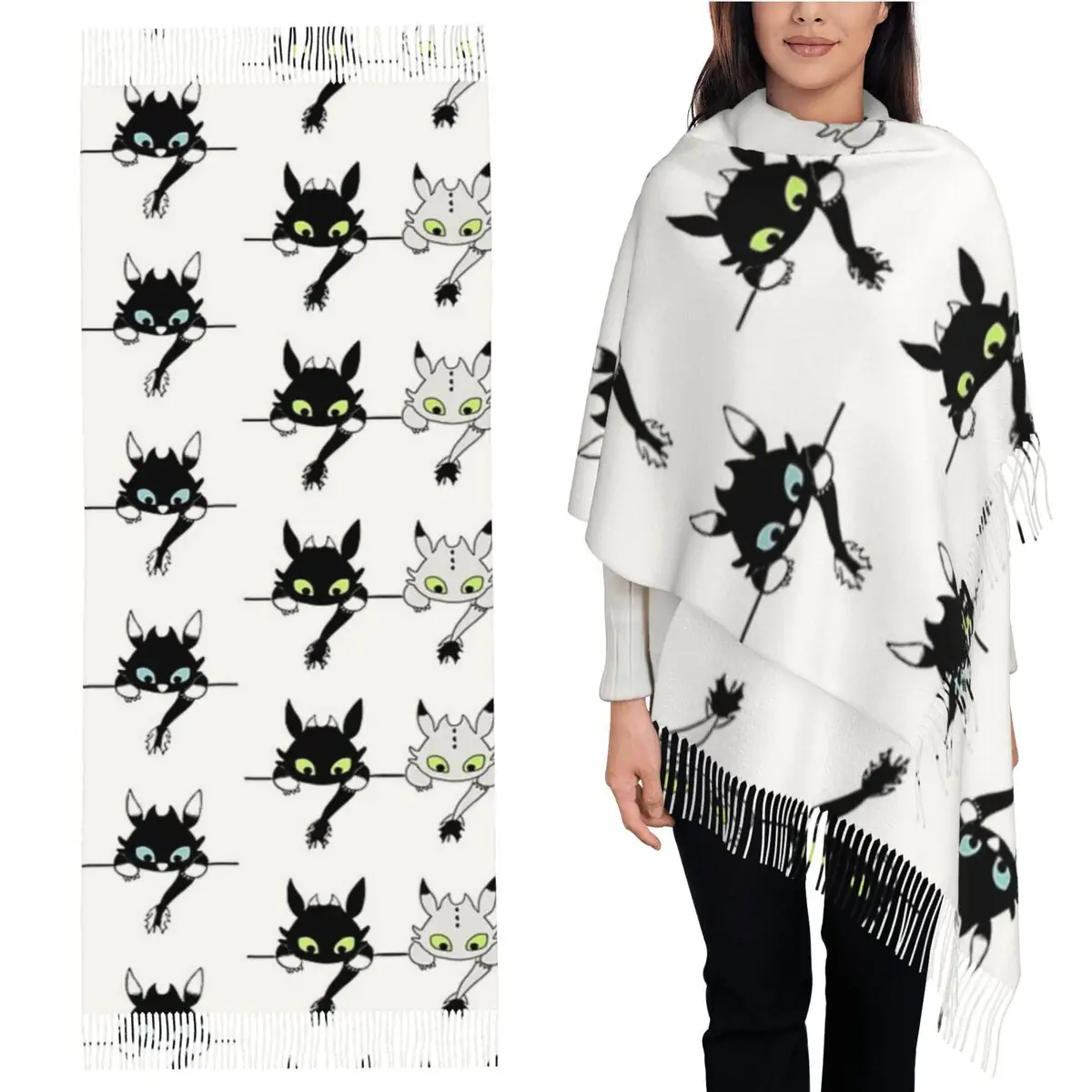 

Беззубый детский шарф, шарфы с кисточками, женские мягкие теплые шали и накидки, длинная осенне-зимняя шаль