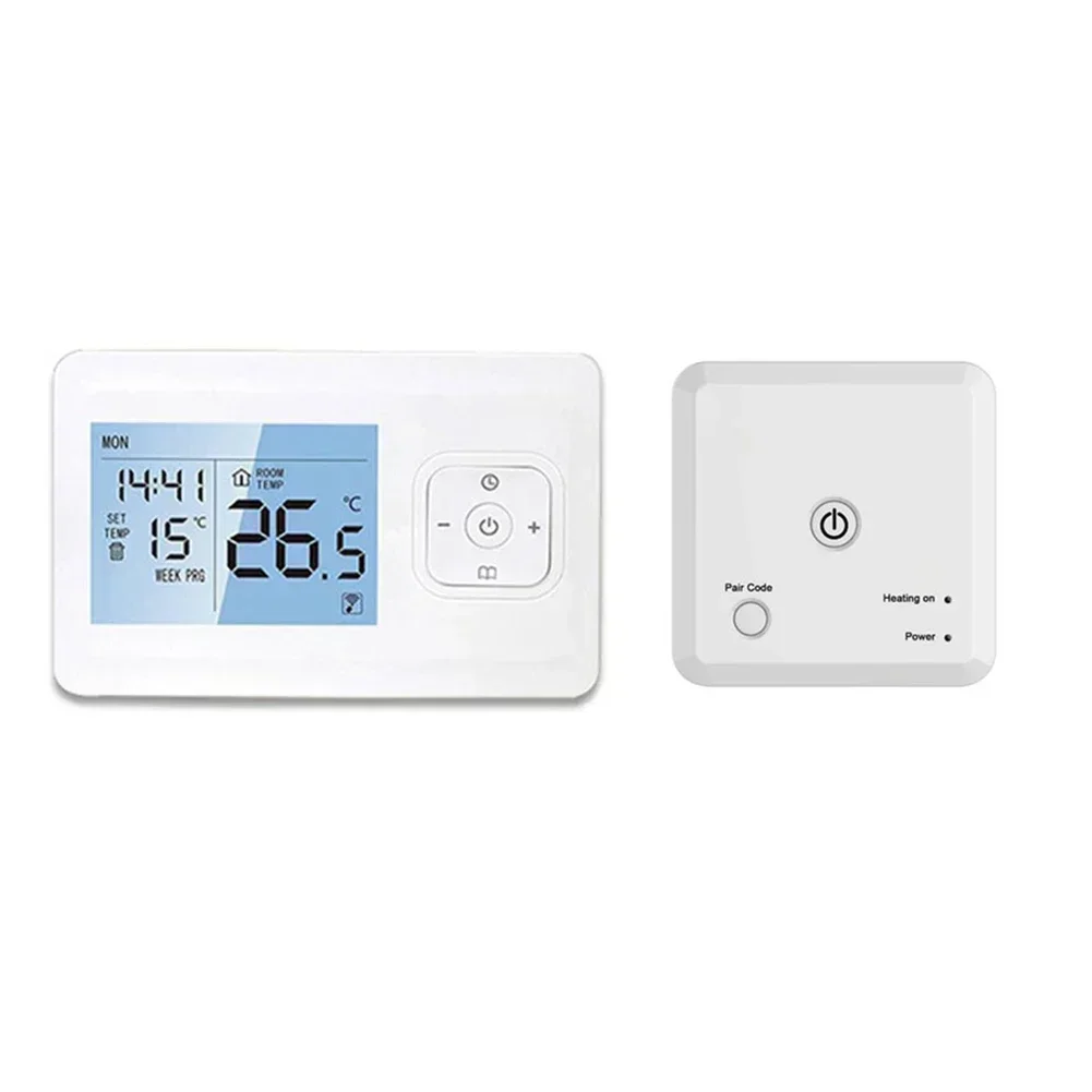 For Thermostat Battery Powered Temperature Wireless Controller For Gas Boiler And Actuator Voice Home