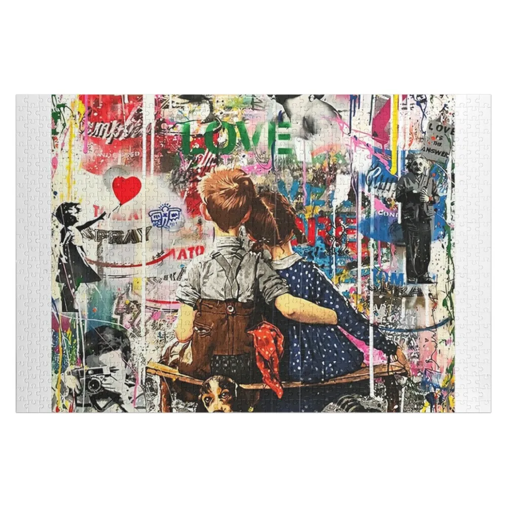 

Banksy Two Little Jigsaw Puzzle Personalized Child Gift Custom Gift Puzzle