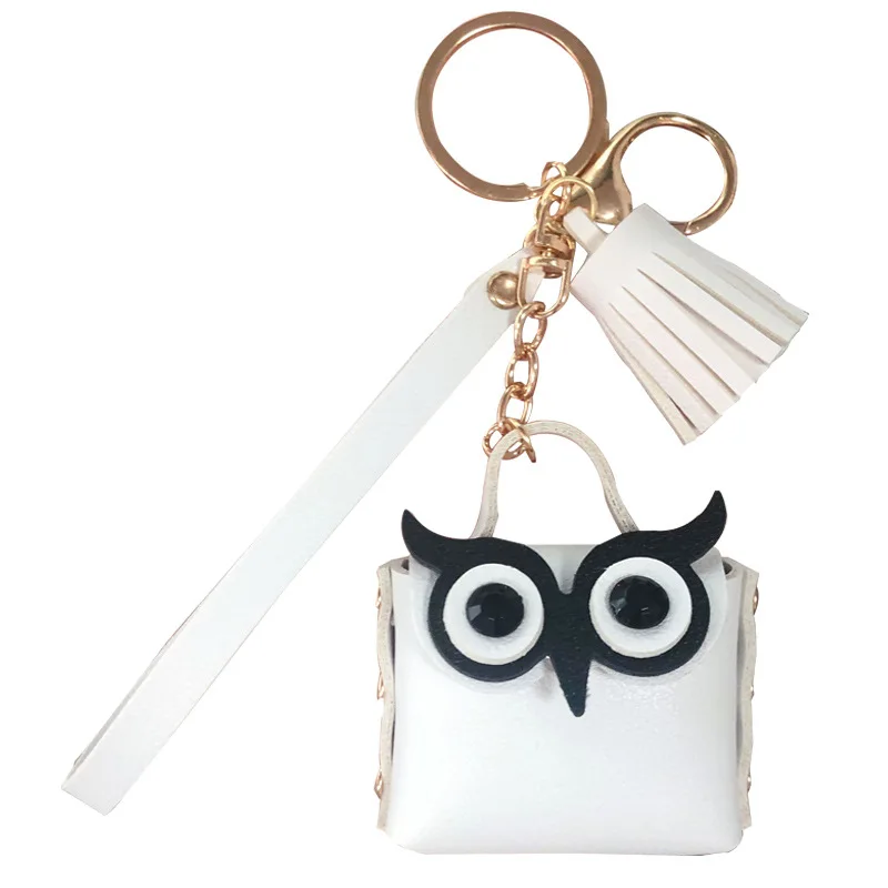 Owl Wallet Women Coin Purse Keychain Fashion Car Key Pendant Jewelry portafoglio Luxury Headphone Bag Carteira Portfel Carteras