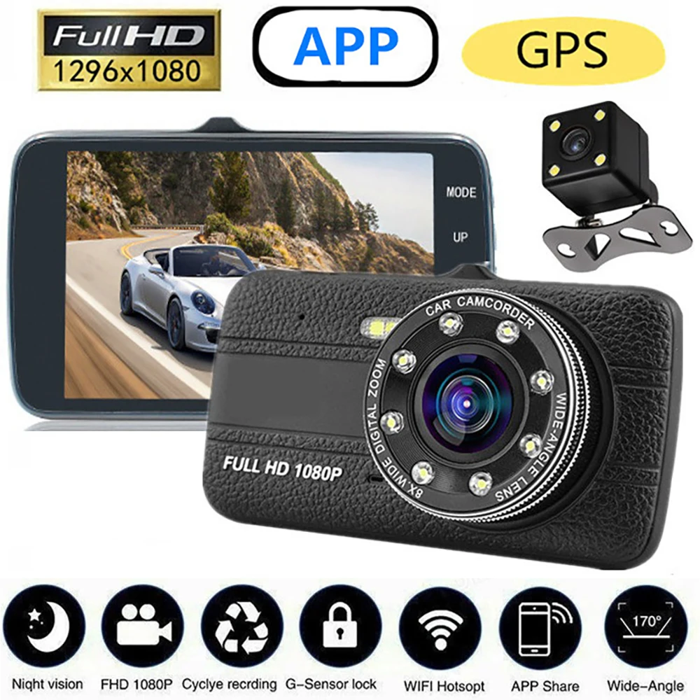 Dash Cam For Car DVR WiFi 1080P Full HD Vehicle Camera Drive Video Recorder Black Box Auto Dashcam GPS Car Accessories Registrar