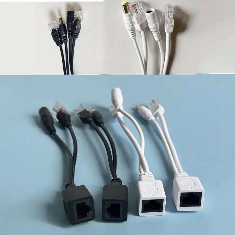 

POE Cable Passive Power Over Ethernet Adapter POE Splitter RJ45 Injector Power Supply Module 5V-12v For IP Cameras