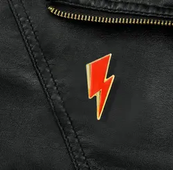 Pin Bowie style Brooches Gift Art Glam Rock icons Pin Badge Gift for Rock fans men women Aladdin Lightning Enamel