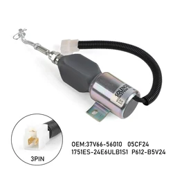37V66-56010 /05CF24 24V Shut off solenoid valve 1751ES-12ETUC3B1S1 Stop solenoid