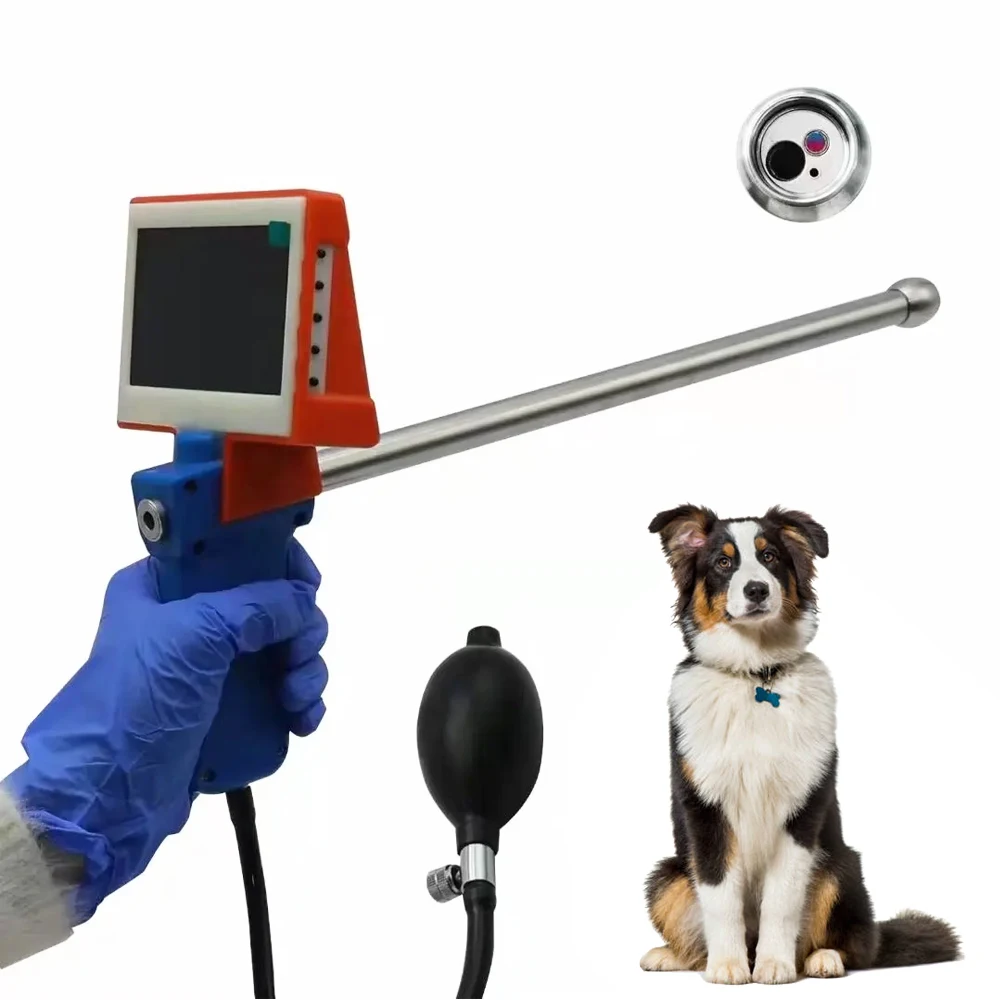 

Veterinary Portable AI GUN Cattle Sheep Dog Artificial Insemination Device Visual Endoscope Sperm Gun Smart Breeding Device