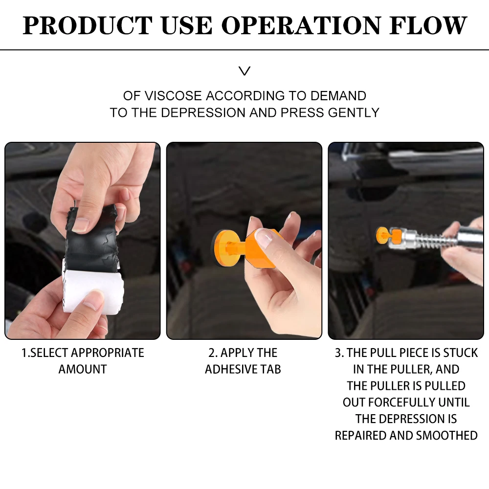 For Quick Fixes Cold Adhesive Glue Repairs Dents Swiftly Car Dent Puller & Remover Cold Glue Dent Puller Portable