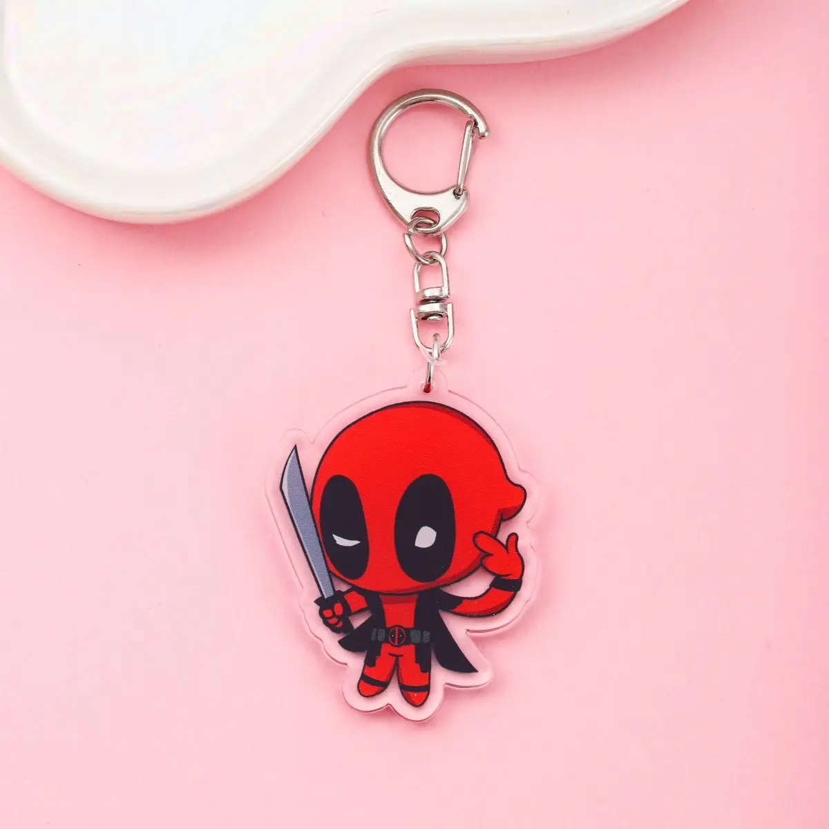 Anime Wolverine und Deadpool Acryl Schlüsselanhänger Mithelfer Forger Cartoon Tasche Anhänger süße Tasche Charme Schlüsselanhänger Freunde Fans Geschenke
