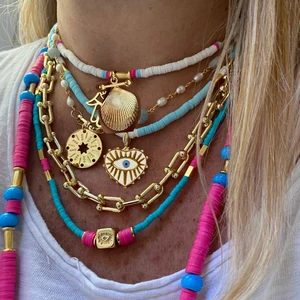 خرز السيراميك والبورسلين على الطراز البوهيمي للنساء، الخرز اليدوي، مزيج الألوان المزيج، مجوهرات الصيف، بالجملة أعلى 10 بيع الصين بالجملة - No5