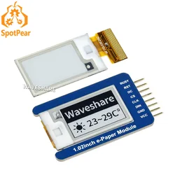 1.02 inch E-Ink display module Option black/white dual-color 128×80 SPI Interface