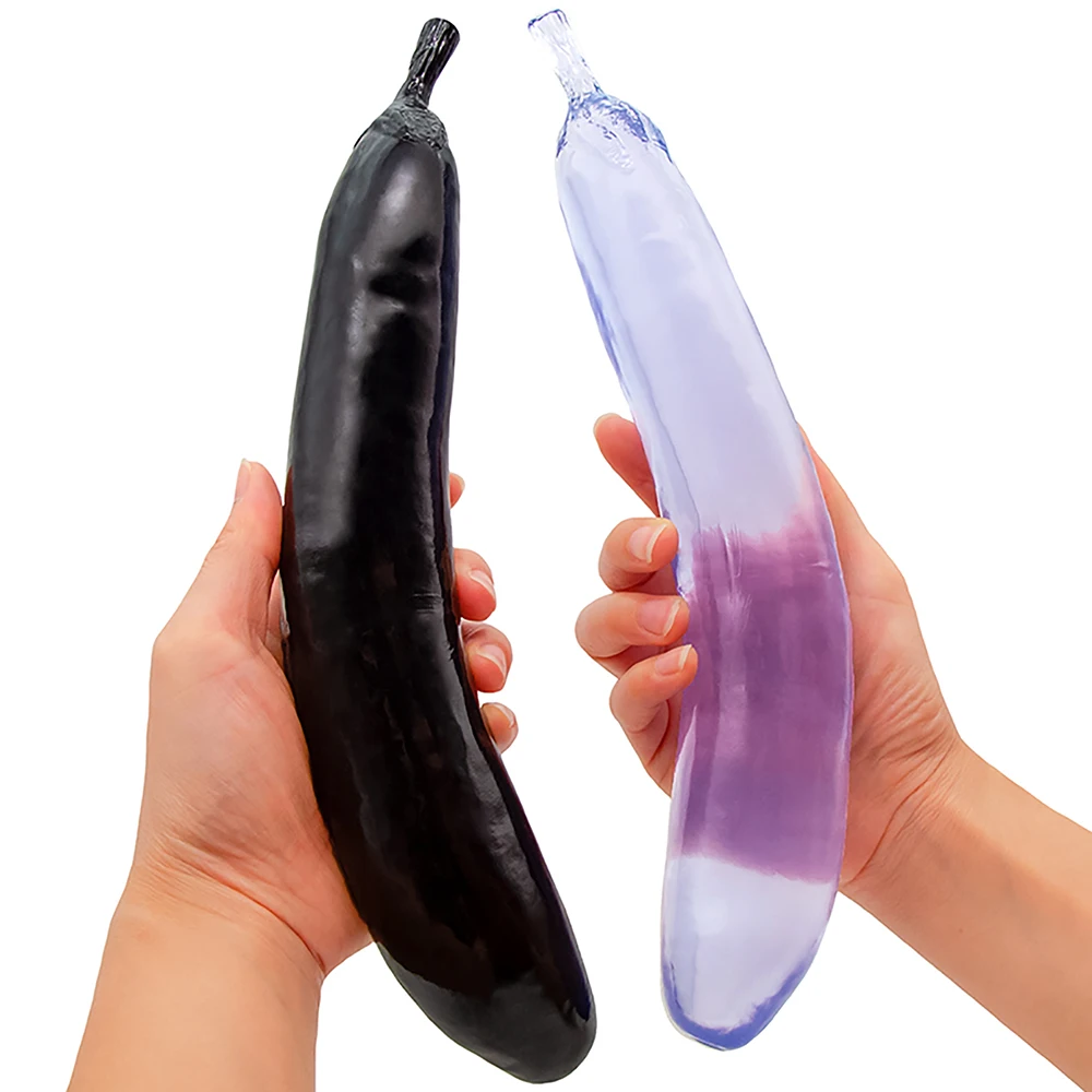 Sex Product Eggplant Dildos Anal Plug Soft Penis Erotic Phallus Butt Plug Stimulate Vagina and Anus Sex Toys Masturbator Dick