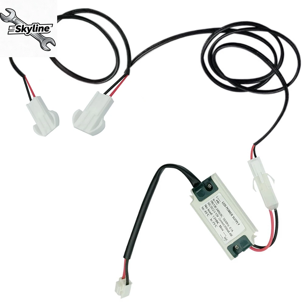 1-Set DC12V 4W Power Supply Transformer for Range Hood Lights, 100-240V Input VH-3Pin EL4.5 Output