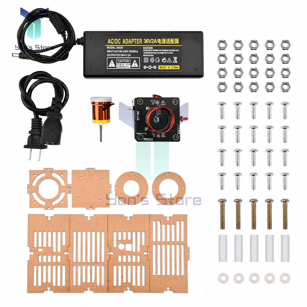 High Frequency Tesla Coil HFSSTC Electronic Candle Plasma Flame Run Teaching Diy Kit