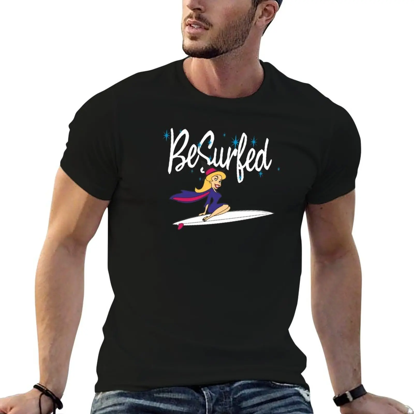 Bewitched 60s Retro TV Surf T-Shirt graphic shirts shirts graphic tee heavyweights plus size men clothing