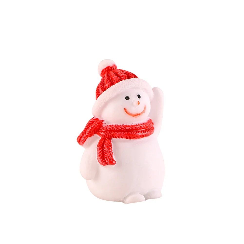 

8Pcs Snowman Resin Ornaments Christmas Desktop Decoration Craft for Home Cafe Christmas Ornament Resin Ornament