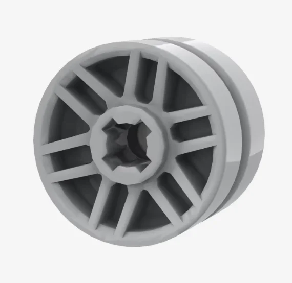 4pcs Building block part 11208 is compatible with 14mm small wheel hub and can be matched with 11209