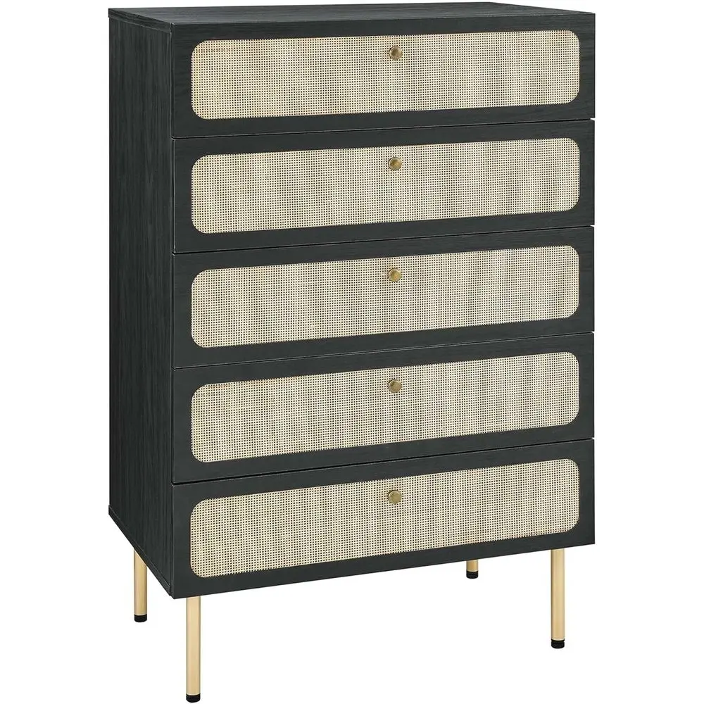 

-7065-Chaucer 5-Der Chest, Black