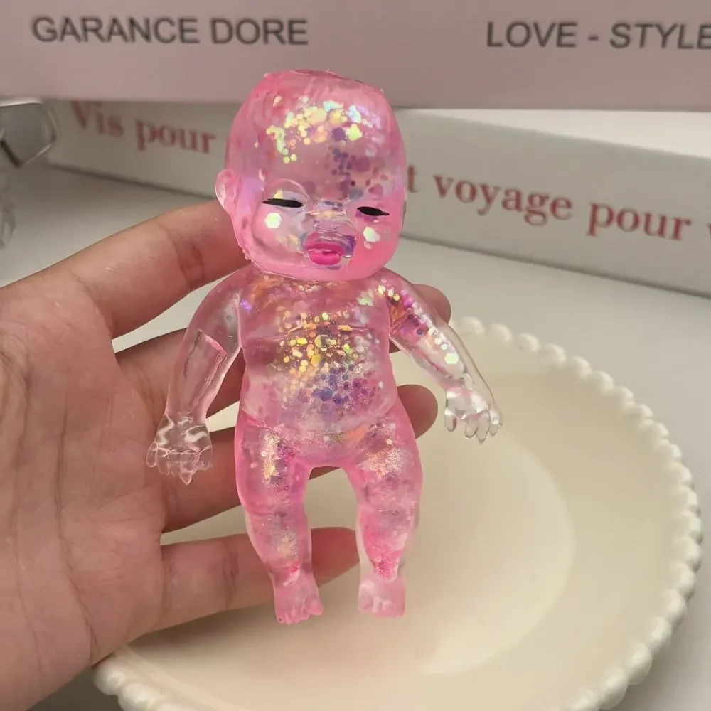 Weiches Maltose-Zucker-Glitzer-Spielzeug zur Stresslinderung, dehnbares, langsam aufsteigendes Fidget-Spielzeug, Geschenke zur Stresslinderung für Erwachsene, Heimdekoration