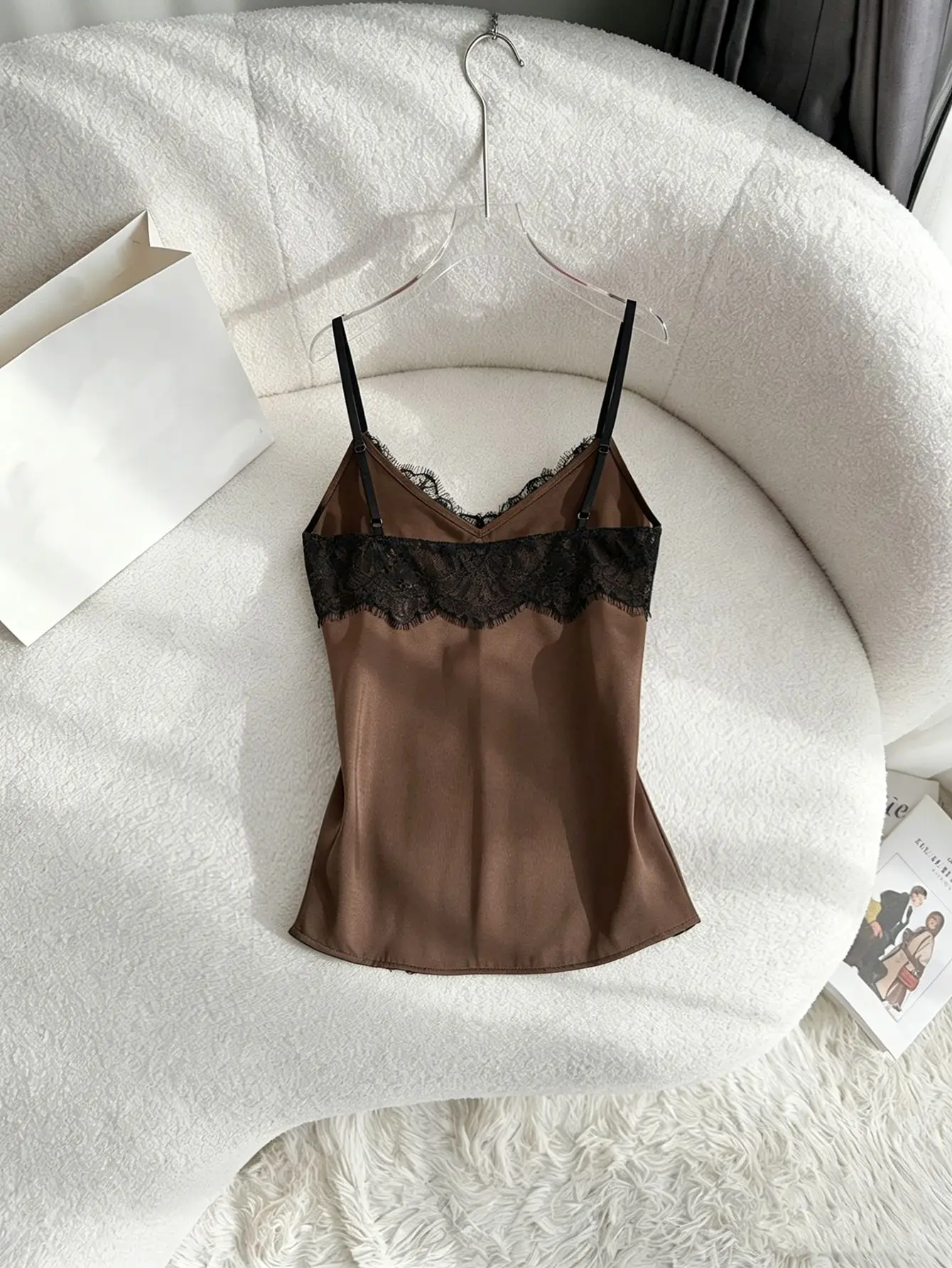 Sexy Lace Camisole Women Silk V-neck Top Summer Sleeveless Casual Tank Top Female Slim Soft Satin Basic Top Elegant Women Shirt